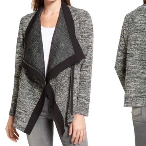 Vince Camuto Jackets & Blazers - Vince Camuto Tweed & Ponte Asymmetric Jacket